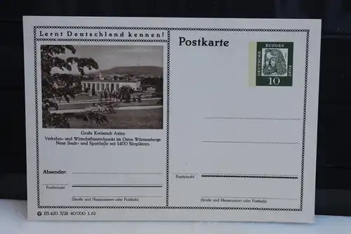 [Ansichtskarte] Aalen, Bildpostkarte der Bundespost 1962. 