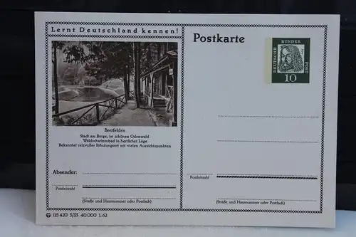 [Ansichtskarte] Beerfelden,  Bildpostkarte der Bundespost 1962. 