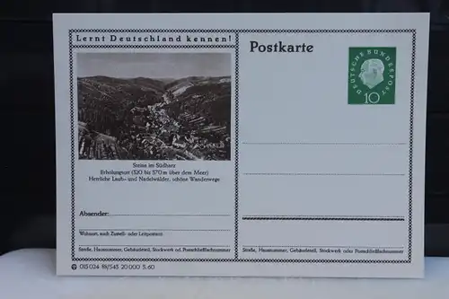[Ansichtskarte] Steina,  Bildpostkarte der Bundespost 1960. 