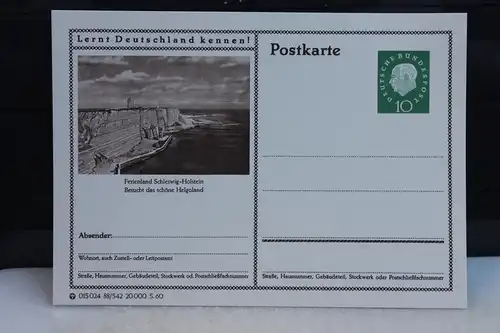 [Ansichtskarte] Helgoland,  Bildpostkarte der Bundespost 1960. 