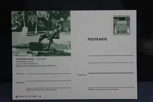 [Ansichtskarte] Bodenwerder, Bildpostkarte der Bundespost 1968. 