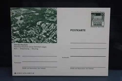 [Ansichtskarte] Bad Nauheim, Bildpostkarte der Bundespost 1968. 