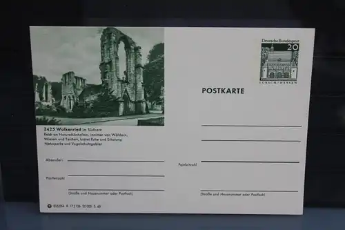 [Ansichtskarte] Walkenried, Bildpostkarte der Bundespost 1968. 