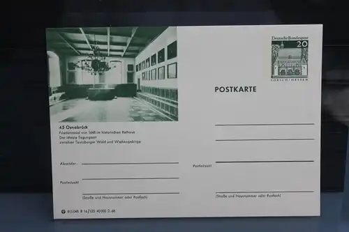 [Ansichtskarte] Osnabrück, Bildpostkarte der Bundespost 1968. 