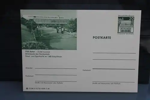 [Ansichtskarte] Aalen, Bildpostkarte der Bundespost 1968. 