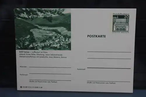 [Ansichtskarte] Lonau, Bildpostkarte der Bundespost 1968. 