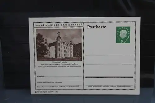 [Ansichtskarte] Ahrensburg, Bildpostkarte der Bundespost 1961. 