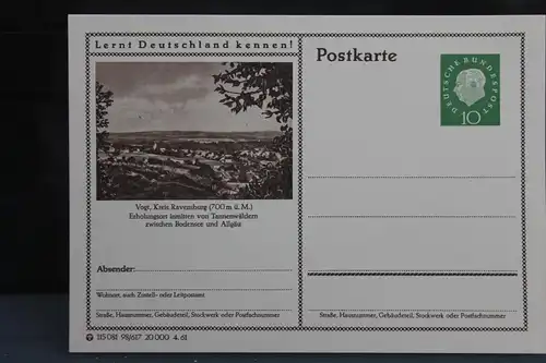[Ansichtskarte] Vogt, Bildpostkarte der Bundespost 1961. 