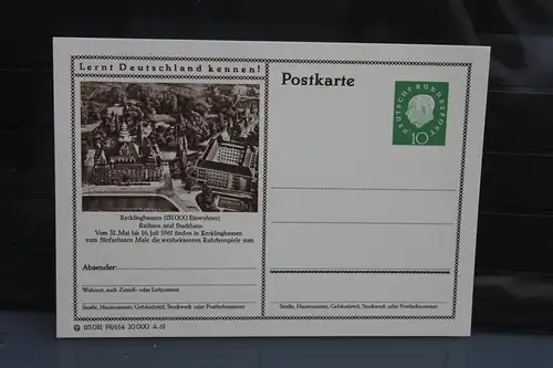 [Ansichtskarte] Recklinghausen, Bildpostkarte der Bundespost 1961. 