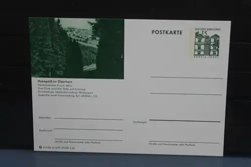 [Ansichtskarte] Hohegeiß,  Bildpostkarte der Bundespost 1965. 