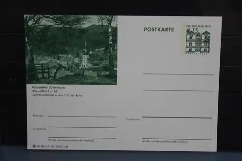 [Ansichtskarte] Lautenthal,  Bildpostkarte der Bundespost 1965. 