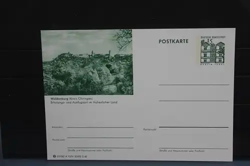 [Ansichtskarte] Waldenburg, Bildpostkarte der Bundespost 1965. 