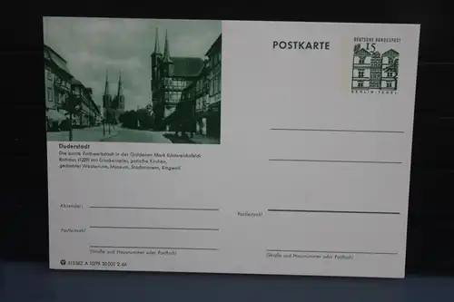 [Ansichtskarte] Duderstadt, Bildpostkarte der Bundespost 1965. 