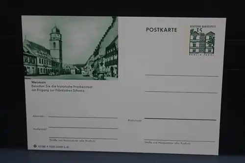 [Ansichtskarte] Weismain, Bildpostkarte der Bundespost 1965. 