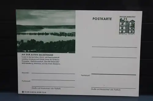 [Ansichtskarte] Ratzeburg; An der alten Salzstraße, Bildpostkarte der Bundespost 1965. 