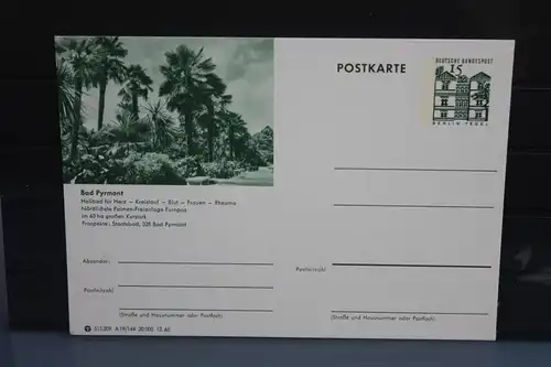 [Ansichtskarte] Bad Pyrmont, Bildpostkarte der Bundespost 1965. 