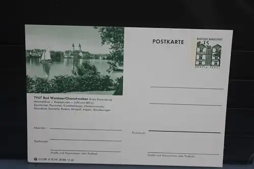 [Ansichtskarte] Bad Waldsee, Bildpostkarte der Bundespost 1965. 