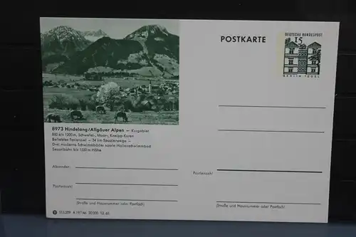 [Ansichtskarte] Hindelang, Bildpostkarte der Bundespost 1965. 
