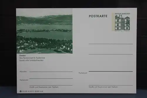 [Ansichtskarte] Lindau, Bildpostkarte der Bundespost 1965. 