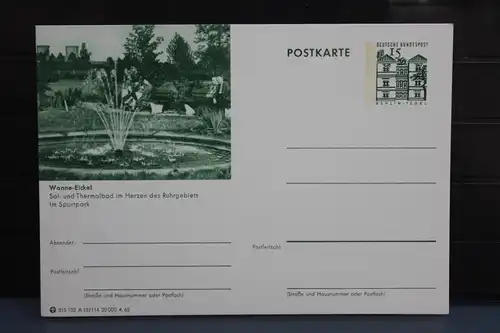 [Ansichtskarte] Wanne-Eickel, Bildpostkarte der Bundespost 1965. 