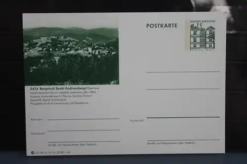 [Ansichtskarte] Sankt Andreasberg, Bildpostkarte der Bundespost 1965. 