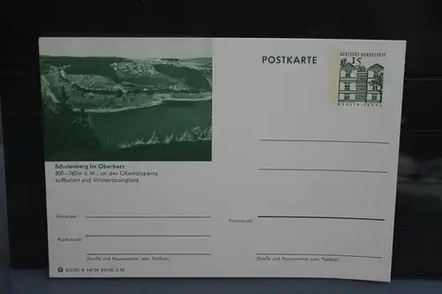 [Ansichtskarte] Schulenberg,  Bildpostkarte der Bundespost 1965. 
