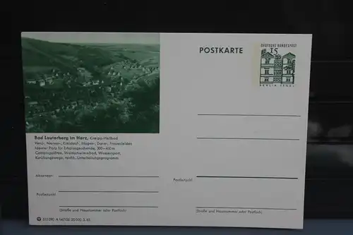 [Ansichtskarte] Bad Lauterberg,  Bildpostkarte der Bundespost 1965. 