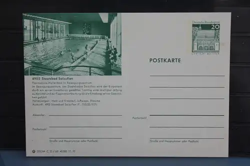 [Ansichtskarte] Bad Salzuflen,  Bildpostkarte der Bundespost 1970. 