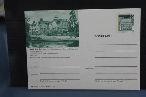 [Ansichtskarte] Bad Salzschlirf,  Bildpostkarte der Bundespost 1970. 