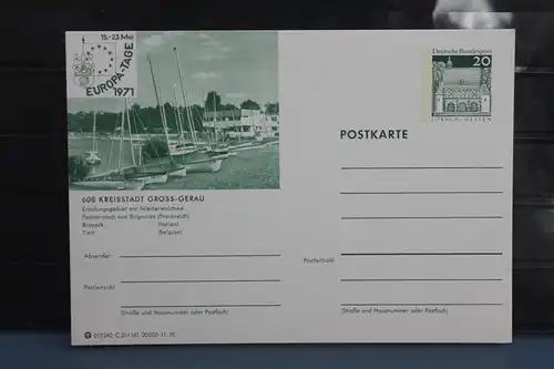 [Ansichtskarte] Groß-Gerau, Europatage,  Bildpostkarte der Bundespost 1970. 