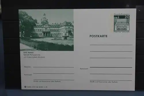 [Ansichtskarte] Hanau,  Bildpostkarte der Bundespost 1970. 