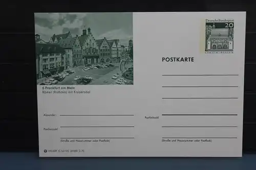 [Ansichtskarte] Frankfurt,  Bildpostkarte der Bundespost 1970. 