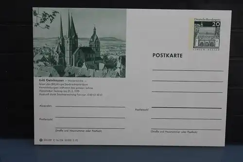 [Ansichtskarte] Gelnhausen,  Bildpostkarte der Bundespost 1970. 