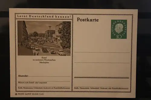 [Werbepostkarte] Bildpostkarte P 42 der Bundespost 1960: Kassel. 