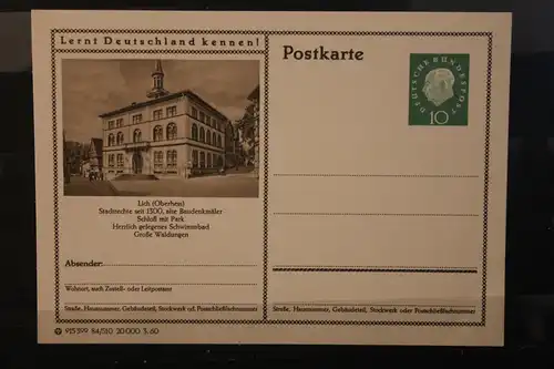 [Werbepostkarte] Bildpostkarte P 42 der Bundespost 1960: Lich. 