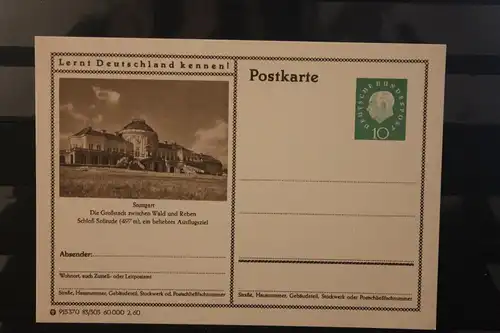 [Werbepostkarte] Bildpostkarte P 42 der Bundespost 1960: Stuttgart. 