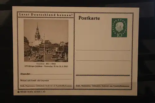 [Werbepostkarte] Bildpostkarte P 42 der Bundespost 1960: Itzehoe. 