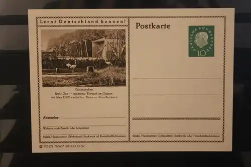 [Werbepostkarte] Bildpostkarte P 42 der Bundespost 1960: Gelsenkirchen. 