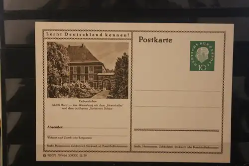 [Werbepostkarte] Bildpostkarte P 42 der Bundespost 1960: Gelsenkirchen. 