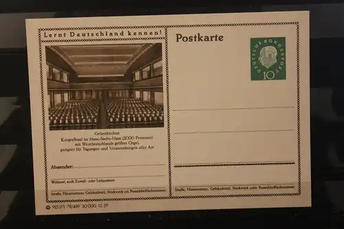 [Werbepostkarte] Bildpostkarte P 42 der Bundespost 1960: Gelsenkirchen. 