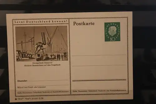 [Werbepostkarte] Bildpostkarte P 42 der Bundespost 1960: Hannover. 