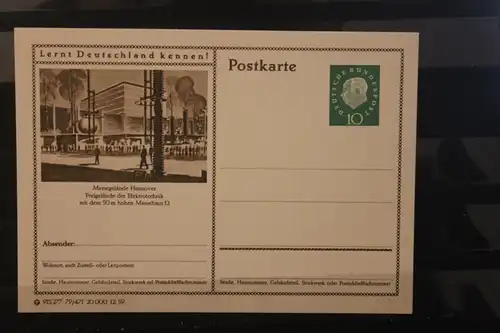 [Werbepostkarte] Bildpostkarte P 42 der Bundespost 1960: Hannover. 