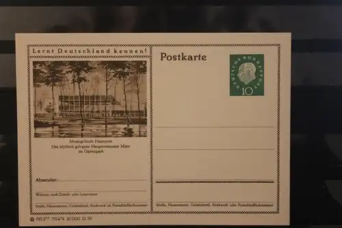 [Werbepostkarte] Bildpostkarte P 42 der Bundespost 1960: Hannover. 
