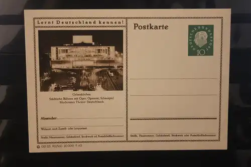 [Werbepostkarte] Bildpostkarte P 42 der Bundespost 1960: Gelsenkirchen. 