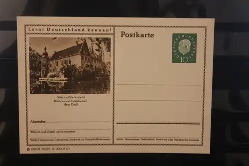 [Werbepostkarte] Bildpostkarte P 42 der Bundespost 1960: Straelen. 