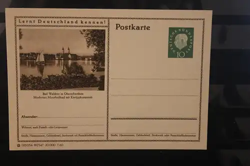 [Werbepostkarte] Bildpostkarte P 42 der Bundespost 1960: Bad Waldsee. 