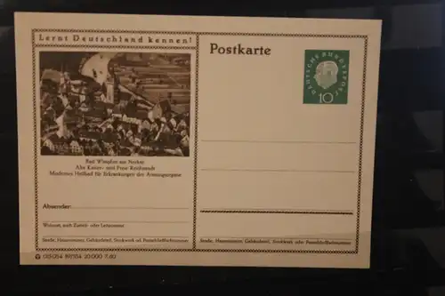 [Werbepostkarte] Bildpostkarte P 42 der Bundespost 1960: Bad Wimpfen. 