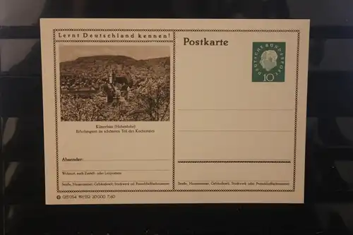 [Werbepostkarte] Bildpostkarte P 42 der Bundespost 1960: Künzelsau. 