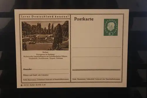 [Werbepostkarte] Bildpostkarte P 42 der Bundespost 1960: Bochum. 