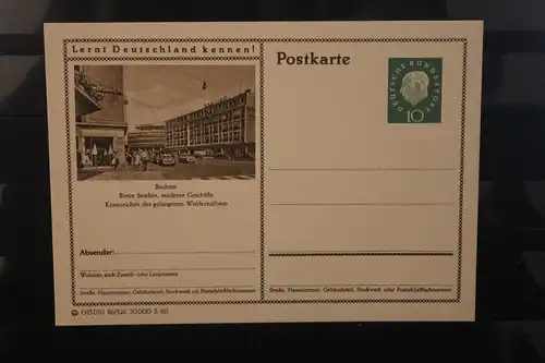 [Werbepostkarte] Bildpostkarte P 42 der Bundespost 1960: Bochum. 